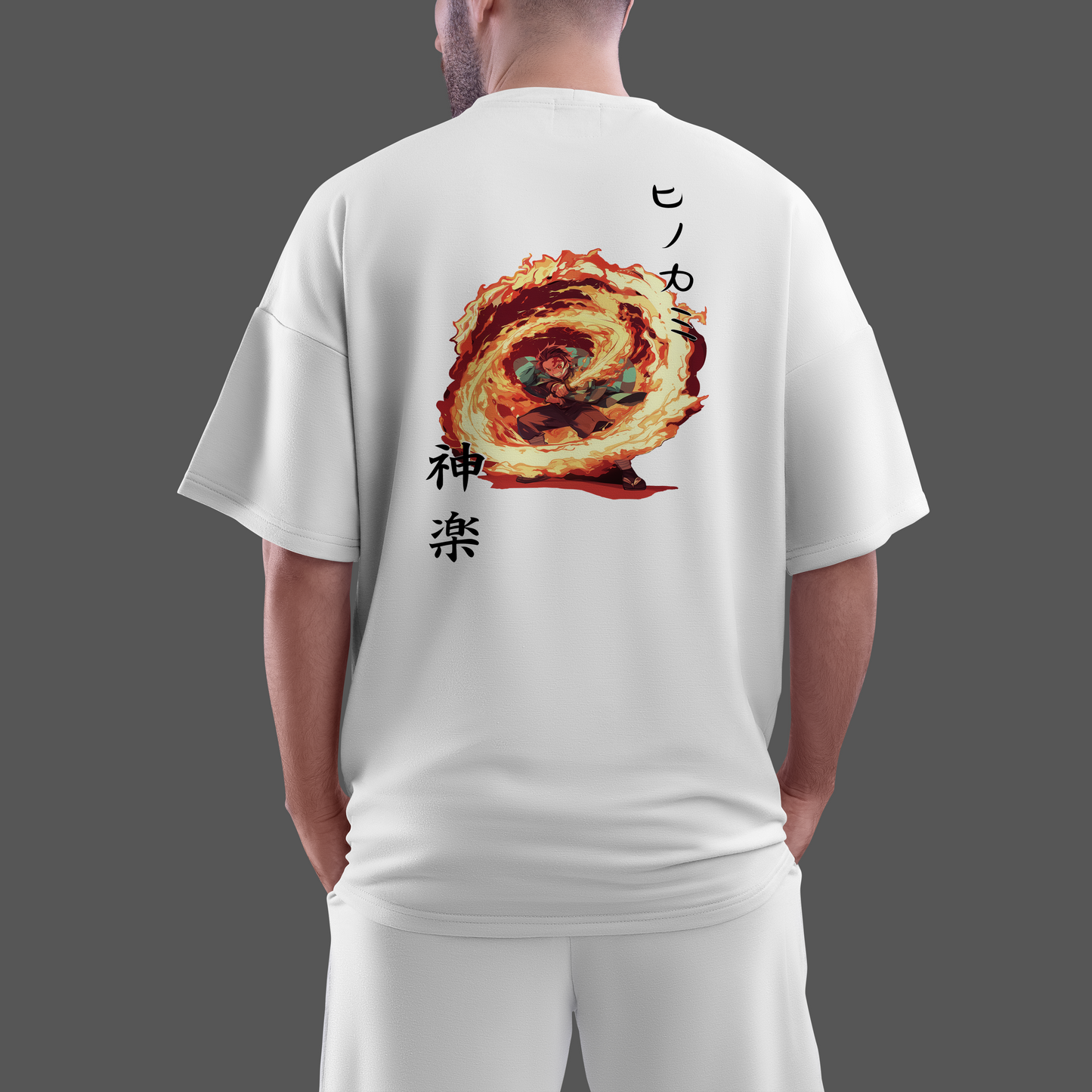 Demon Slayer Hinokami Kagura Oversized T shirt