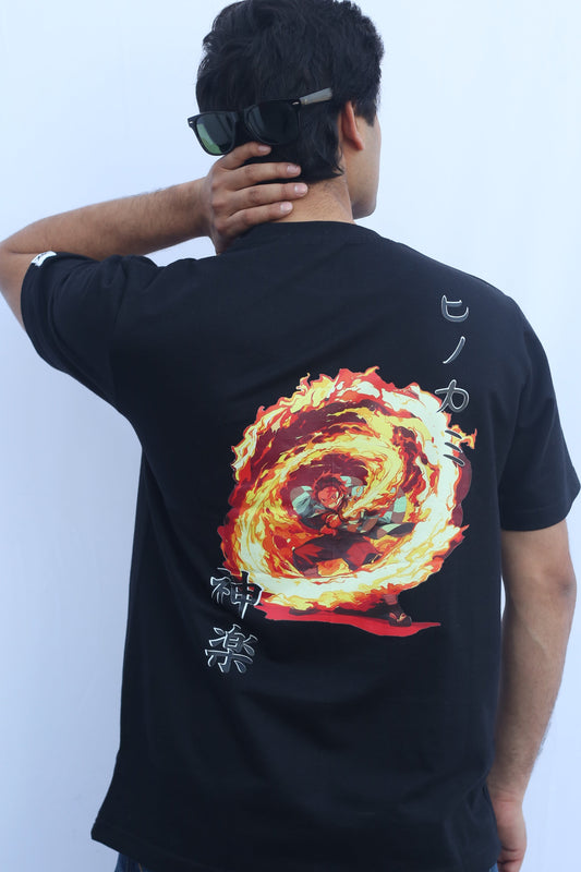 Demon Slayer Hinokami Kagura Oversized T shirt