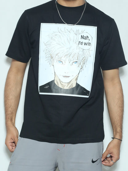 Gojo Nah, I'd win Oversized T shirt